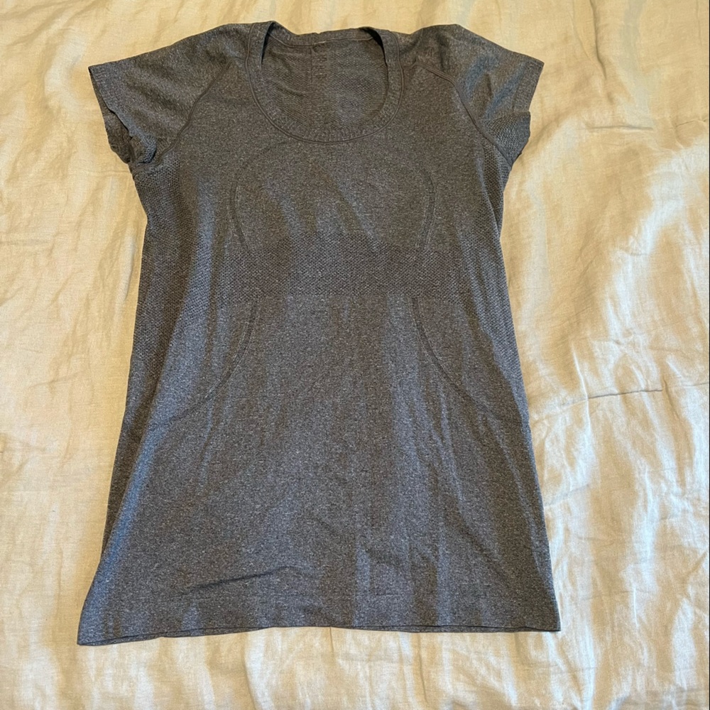 Gray Lululemon Workout Shirt